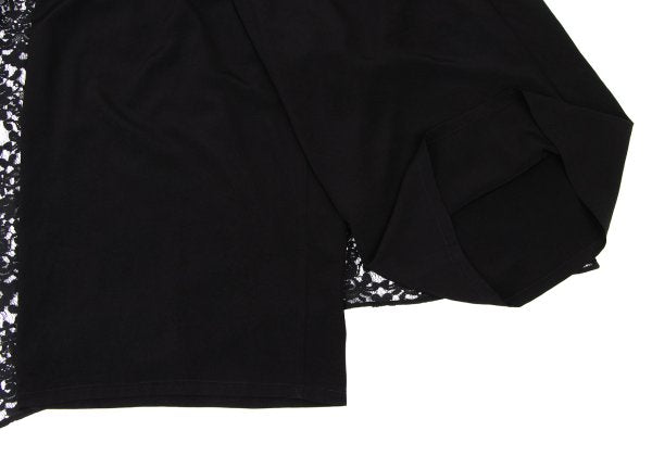 Yohji Yamamoto 25SS Flower Lace Panel Pants Black Size 2