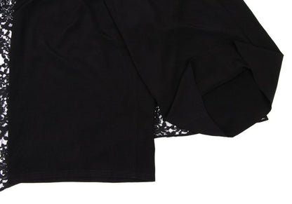 Yohji Yamamoto 25SS Flower Lace Panel Pants Black Size 2