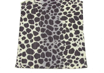 PLEATS PLEASE Animal Print Tank Top Cream Khaki Size F