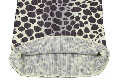 PLEATS PLEASE Animal Print Tank Top Cream Khaki Size F