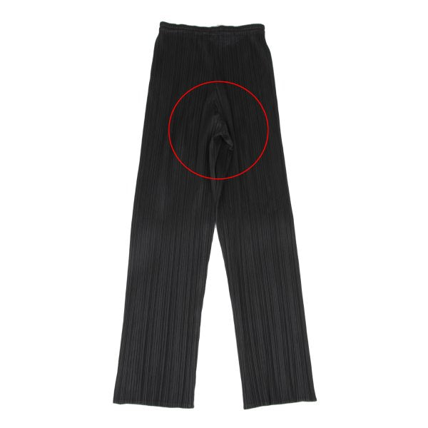PLEATS PLEASE Pleats Straight Pants Black Size 3