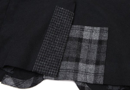 COMME des GARCONS HOMME Dyed Poly Lapel Black Grey Jacket Size S