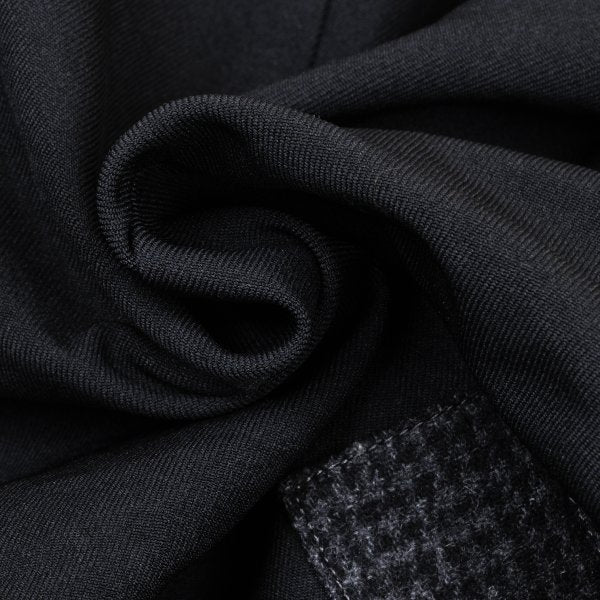 COMME des GARCONS HOMME Dyed Poly Lapel Black Grey Jacket Size S