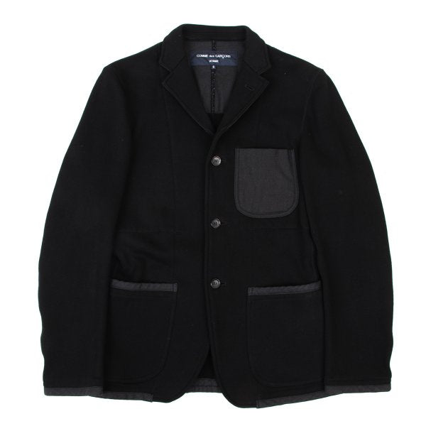 COMME des GARCONS HOMME Cotton Sweat Jacket Black Size S