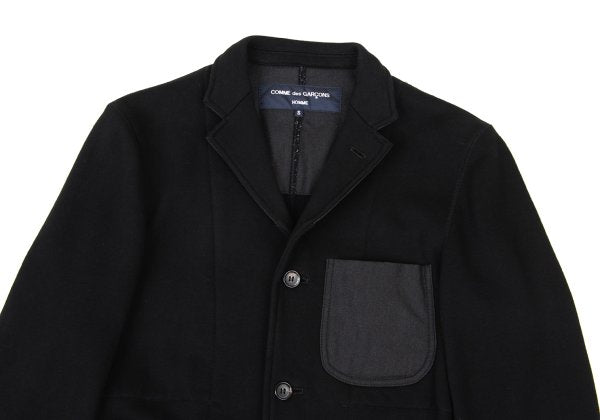 COMME des GARCONS HOMME Cotton Sweat Jacket Black Size S