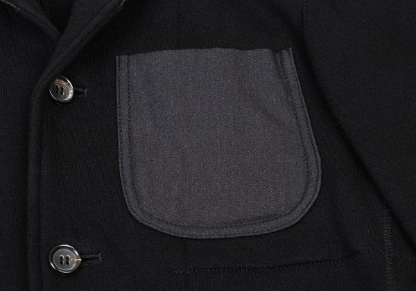 COMME des GARCONS HOMME Cotton Sweat Jacket Black Size S