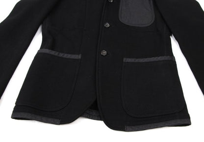 COMME des GARCONS HOMME Cotton Sweat Jacket Black Size S