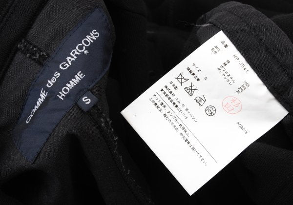COMME des GARCONS HOMME Cotton Sweat Jacket Black Size S