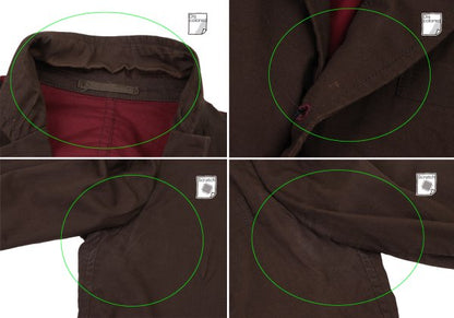 COMME des GARCONS HOMME Bicolor Side Jacket Brown Size S