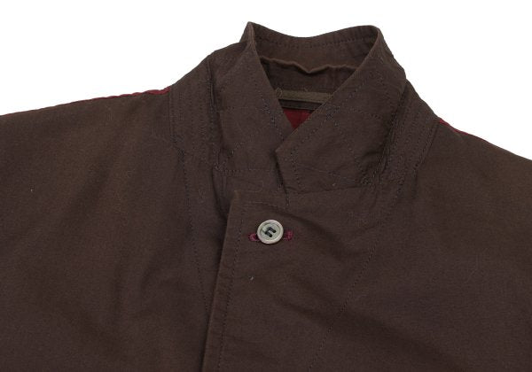 COMME des GARCONS HOMME Bicolor Side Jacket Brown Size S