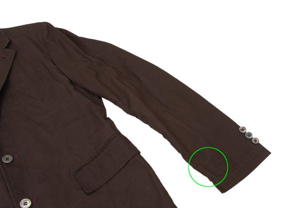 COMME des GARCONS HOMME Bicolor Side Jacket Brown Size S