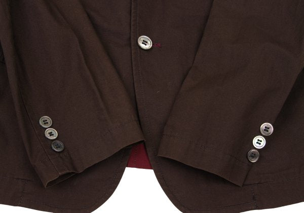 COMME des GARCONS HOMME Bicolor Side Jacket Brown Size S