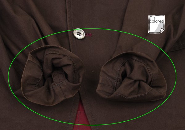 COMME des GARCONS HOMME Bicolor Side Jacket Brown Size S