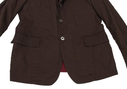 COMME des GARCONS HOMME Bicolor Side Jacket Brown Size S