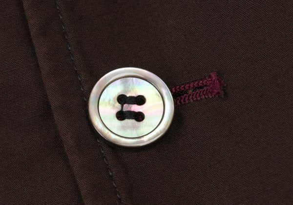 COMME des GARCONS HOMME Bicolor Side Jacket Brown Size S