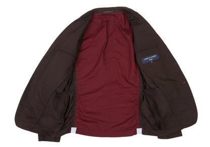 COMME des GARCONS HOMME Bicolor Side Jacket Brown Size S