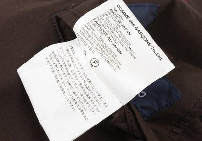 COMME des GARCONS HOMME Bicolor Side Jacket Brown Size S