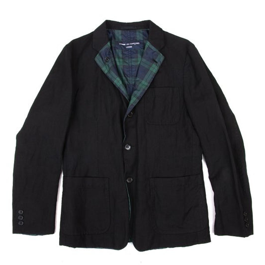 COMME des GARCONS HOMME Wool Linen Jacket Black Size XS