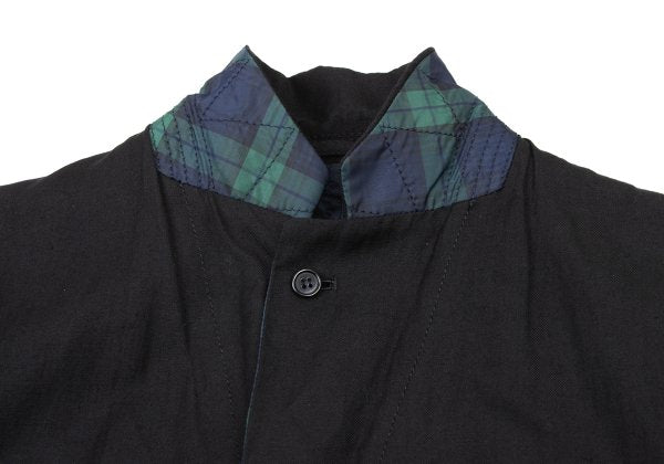 COMME des GARCONS HOMME Wool Linen Jacket Black Size XS