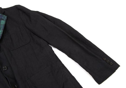 COMME des GARCONS HOMME Wool Linen Jacket Black Size XS