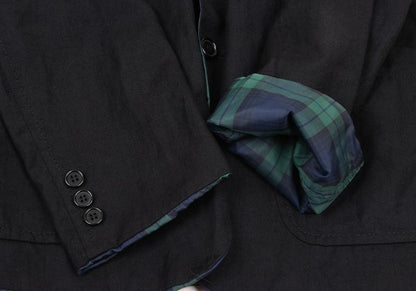 COMME des GARCONS HOMME Wool Linen Jacket Black Size XS