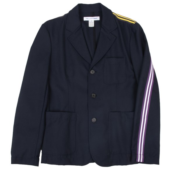 COMME des GARCONS SHIRT 13AW Wool Tape Jacket Blue Size S