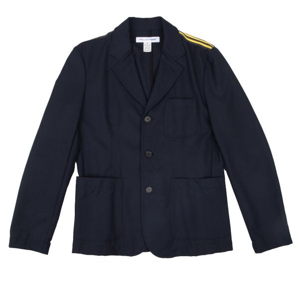 COMME des GARCONS SHIRT 13AW Wool Tape Jacket Blue Size S