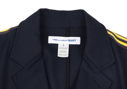 COMME des GARCONS SHIRT 13AW Wool Tape Jacket Blue Size S