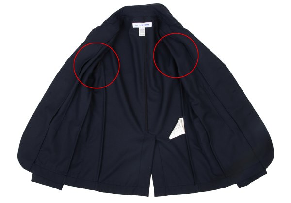 COMME des GARCONS SHIRT 13AW Wool Tape Jacket Blue Size S