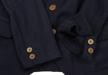 COMME des GARCONS SHIRT Wool Peaked Lapel Jacket Navy Size S