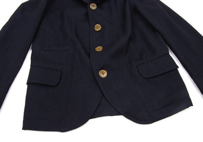 COMME des GARCONS SHIRT Wool Peaked Lapel Jacket Navy Size S