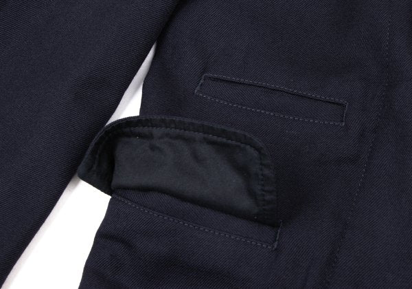 COMME des GARCONS SHIRT Wool Peaked Lapel Jacket Navy Size S