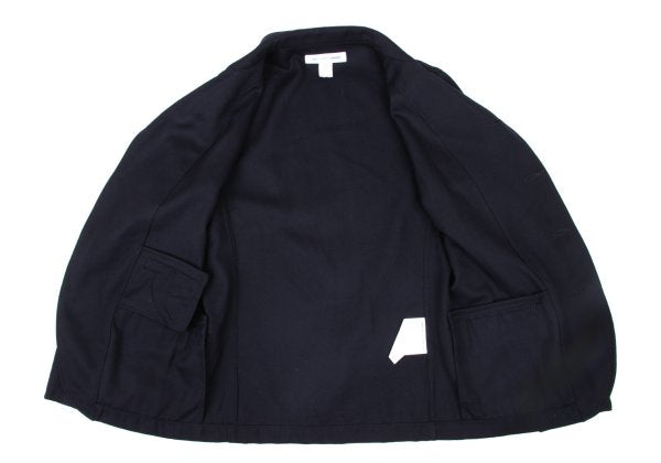 COMME des GARCONS SHIRT Wool Peaked Lapel Jacket Navy Size S