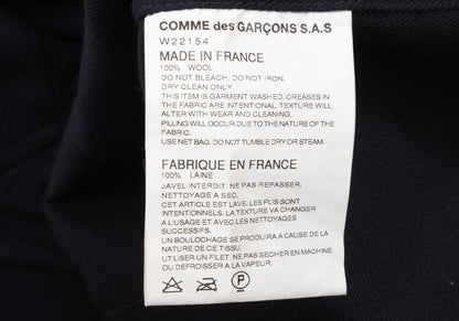 COMME des GARCONS SHIRT Wool Peaked Lapel Jacket Navy Size S