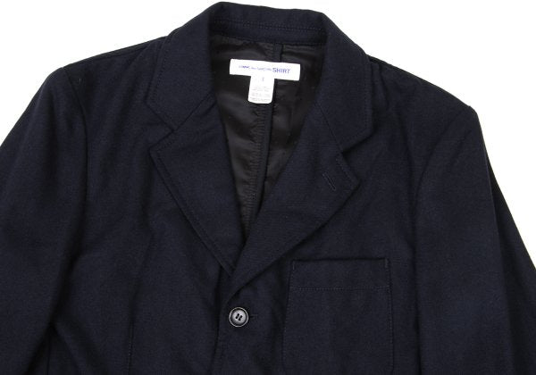 COMME des GARCONS SHIRT 14AW Wool Blend Jacket Navy Size S
