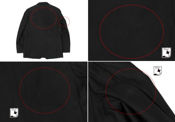 COMME des GARCONS SHIRT 04SS Cotton Zip Jacket Black Size S