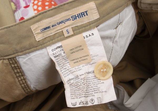 COMME des GARCONS SHIRT 13SS Floral Chino Beige Size S