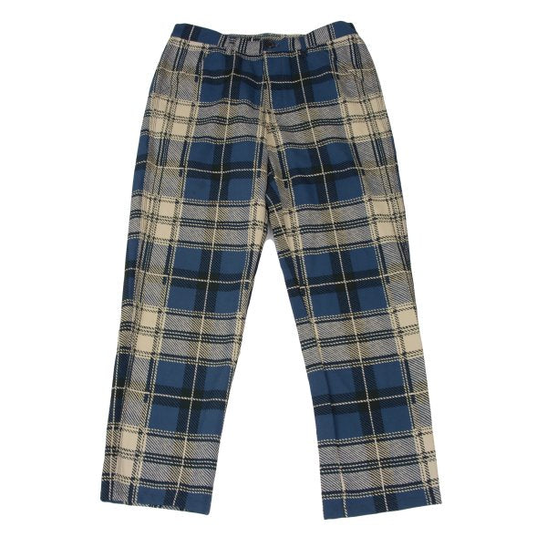 COMME des GARCONS SHIRT Poly Check Pants Blue Size S