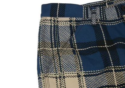 COMME des GARCONS SHIRT Poly Check Pants Blue Size S