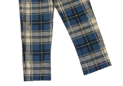 COMME des GARCONS SHIRT Poly Check Pants Blue Size S