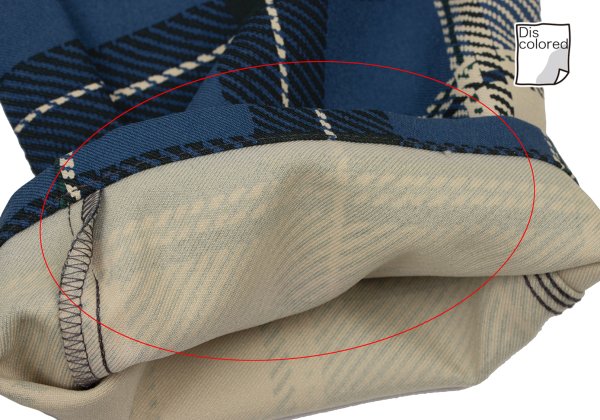 COMME des GARCONS SHIRT Poly Check Pants Blue Size S