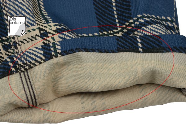 COMME des GARCONS SHIRT Poly Check Pants Blue Size S