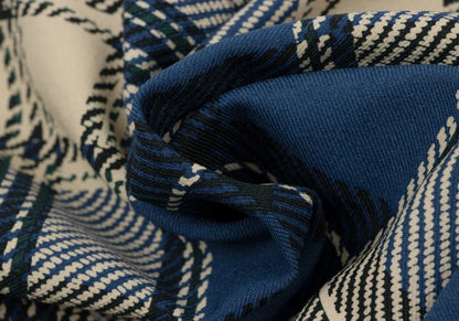 COMME des GARCONS SHIRT Poly Check Pants Blue Size S