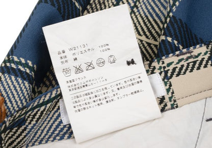 COMME des GARCONS SHIRT Poly Check Pants Blue Size S