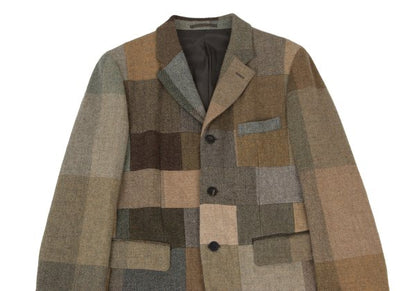 COMME des GARCONS HOMME DEUX Herringbone Jacket Beige Size M