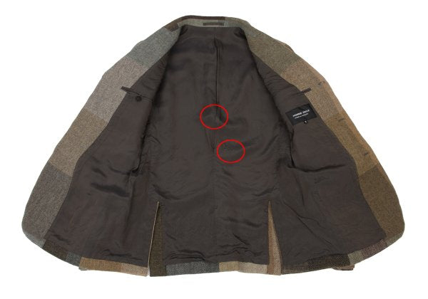 COMME des GARCONS HOMME DEUX Herringbone Jacket Beige Size M