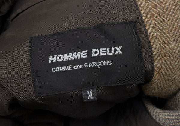 COMME des GARCONS HOMME DEUX Herringbone Jacket Beige Size M