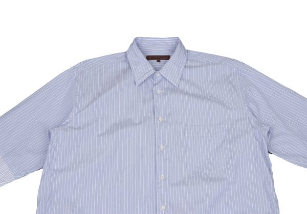 CDG Homme Deux Paneled Stripe Shirt Light Blue White Size M