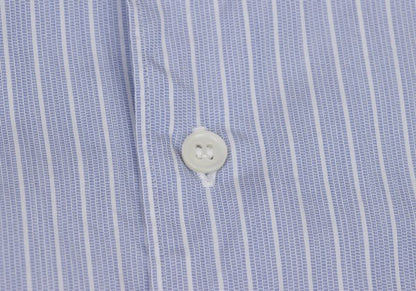 CDG Homme Deux Paneled Stripe Shirt Light Blue White Size M