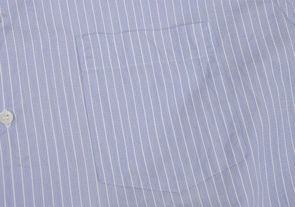 CDG Homme Deux Paneled Stripe Shirt Light Blue White Size M
